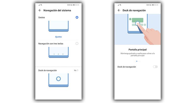 Gestos avanzados EMUI 10