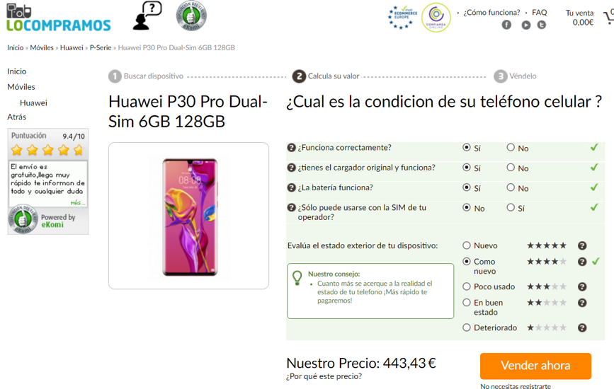 Huawei P30 Pro LoCompramos