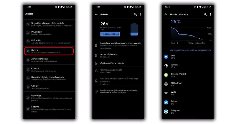 Mejorar bateria OnePlus 6