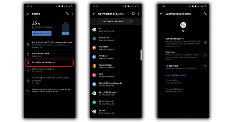 Optimizar batería OnePlus 6