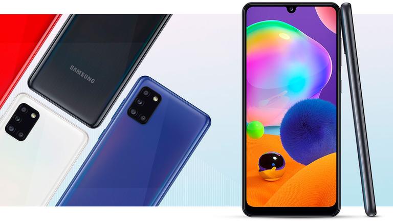 Samsung Galaxy A31 diseño y colores
