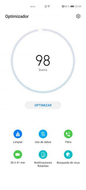 Optimizador del Huawei P40 Pro