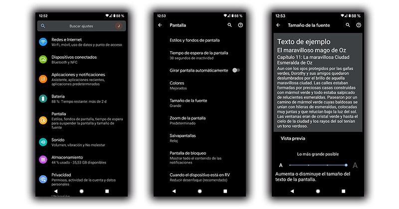 Cambiar Tamaño Letra Móviles Android