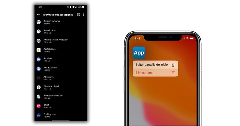 desinstalar apps android iphone