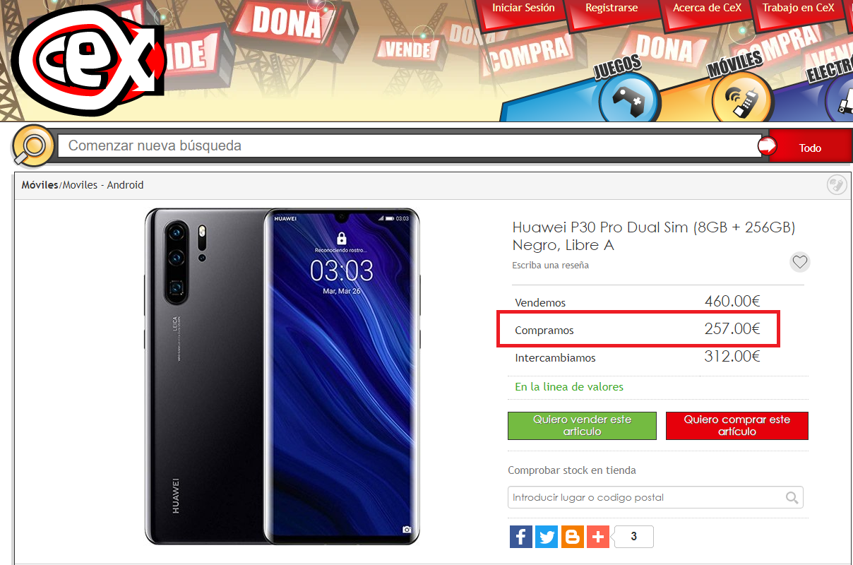 huawei p30 pro cex