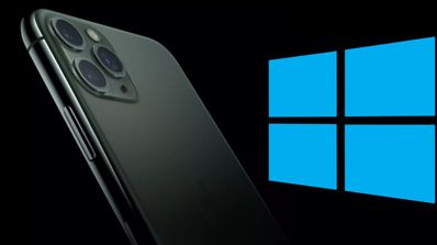 iPhone y logo de Windows