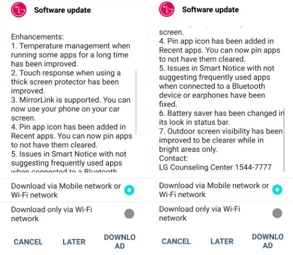 lg actualizacion