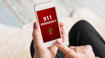 movil llamando a emergencias