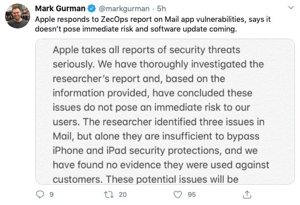 tweet apple
