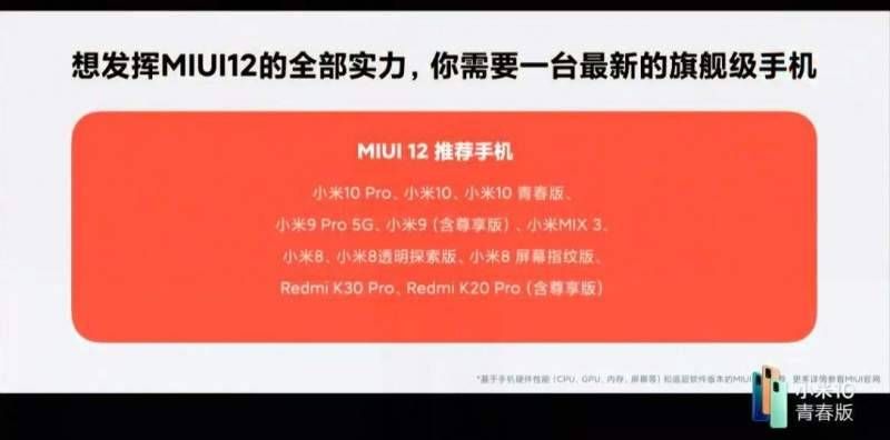 versiones MIUI 12