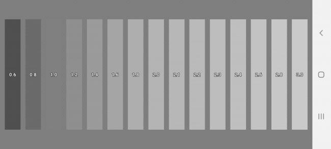 Calidad de los grises en el Samsung Galaxy S20+