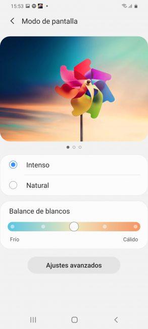 Gestión de colores en el Samsung Galaxy S20+