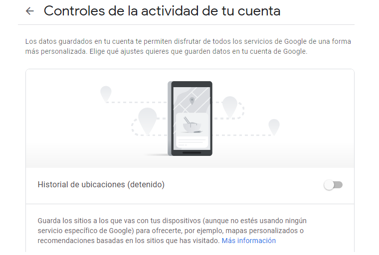 Google historial ubicaciones