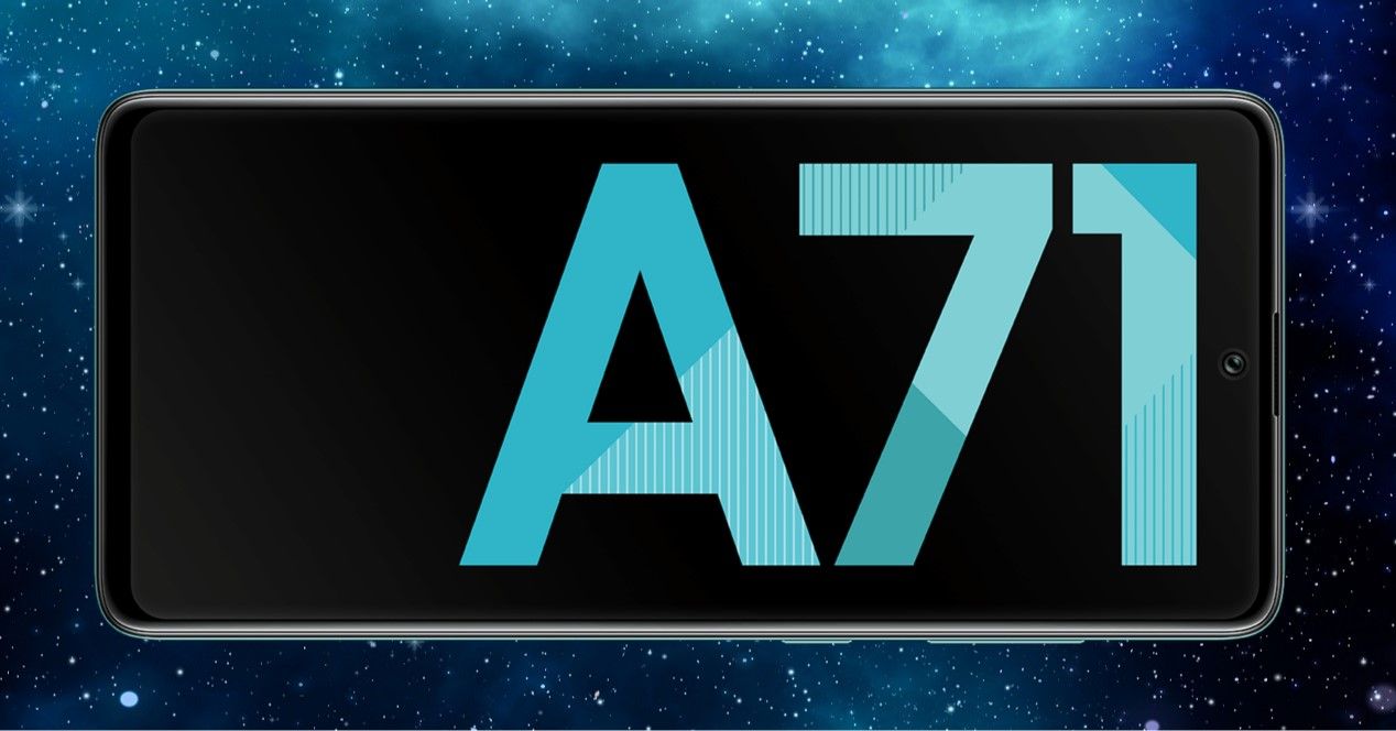 Samsung Galaxy A71 fondo estrellas