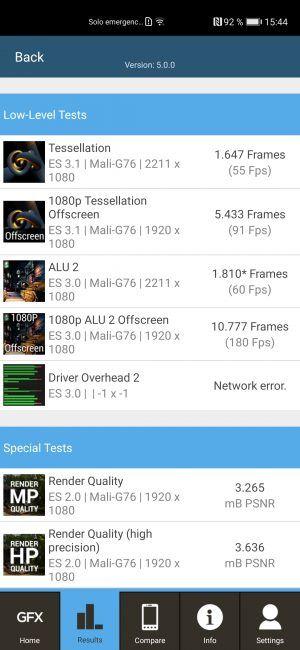 Huawei P40 en GFXbench Huawei P40