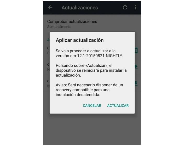 actualizacion android