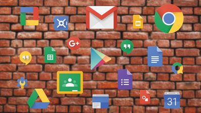 apps y muro de fondo