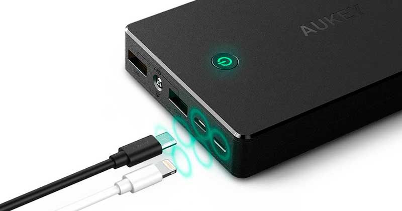 bateria portatil con carga rapida