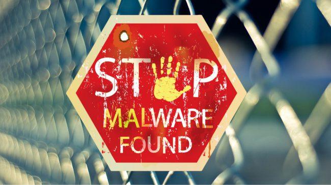 cartel de malware encontrado