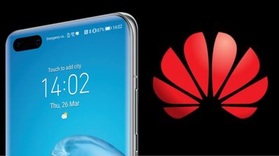 huawei p40 pro y logo de huawei
