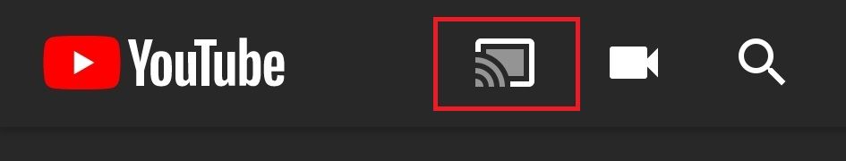 icono youtube chromecast