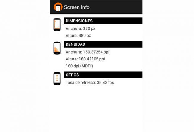 características pantalla móvil