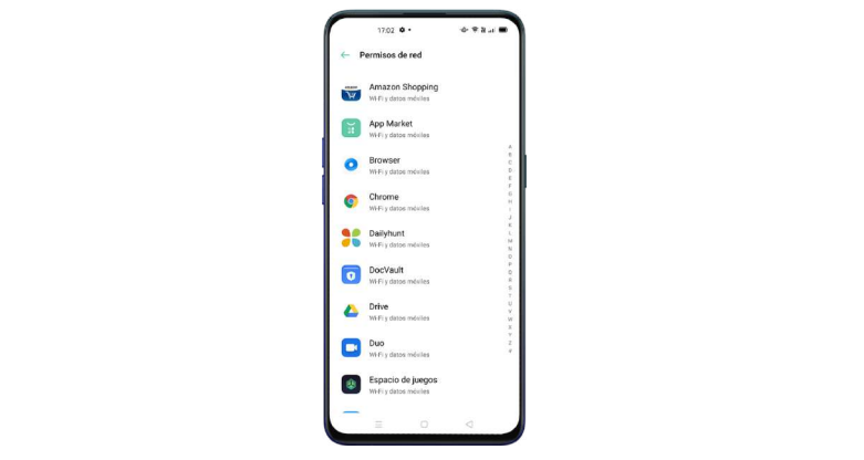 permisos aplicaciones oppo