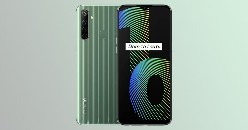 realme Narzo 10 trasera frontal