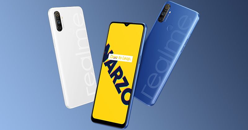 realme Narzo 10A trasera frontal