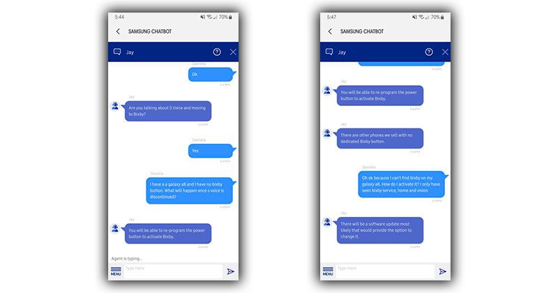 samsung chat