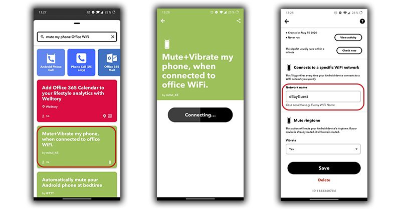 silenciar movil por wifi