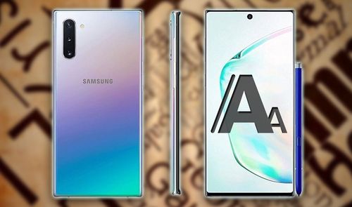 tamaño letra Samsung