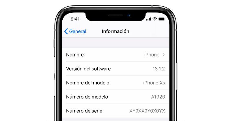 versión software iphone