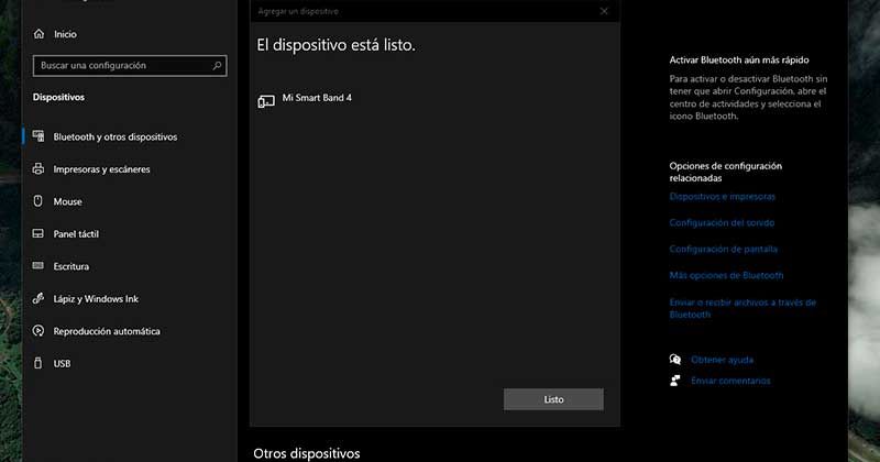 vincular mi band ordenador