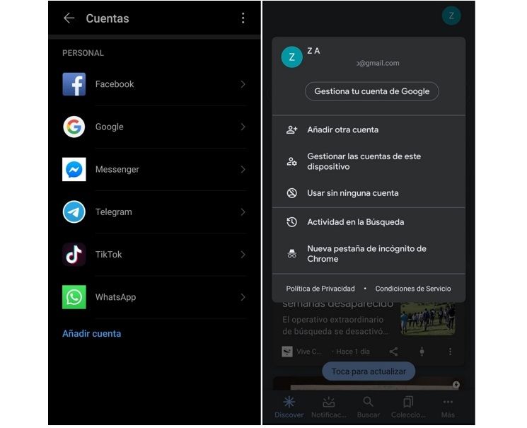 Cuenta Google Android