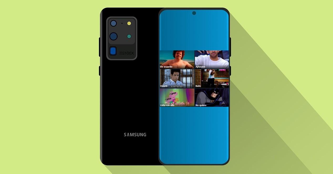 GIF seleccion en Samsung Galaxy S20 Ultra