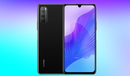 HUAWEI ENJOY 20 PRO negro y fondo morado