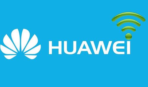 Huawei nombre fondo azul y Wifi
