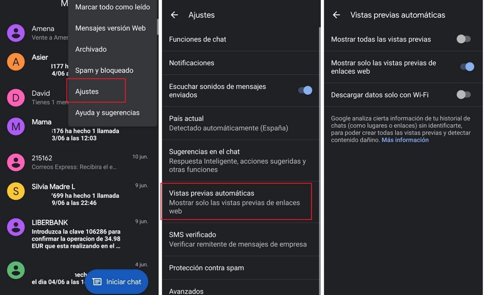 Huawei vistas previas enlaces