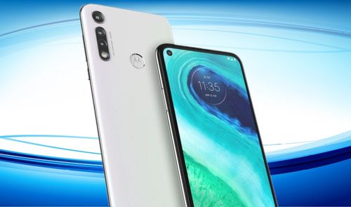 Moto G Fast fondo azul