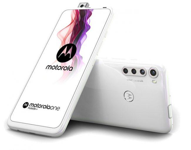 Motorola One Fusion+ color blanco