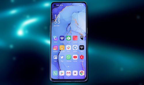 Smartphone OPPO Find X2 Neo con fondo