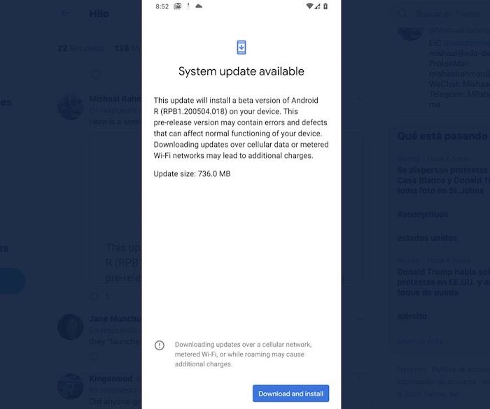 actualizacion android