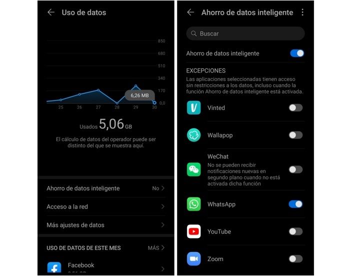 ahorro datos aplicaciones huawei 01