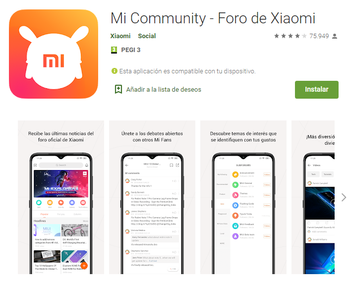 app mi community