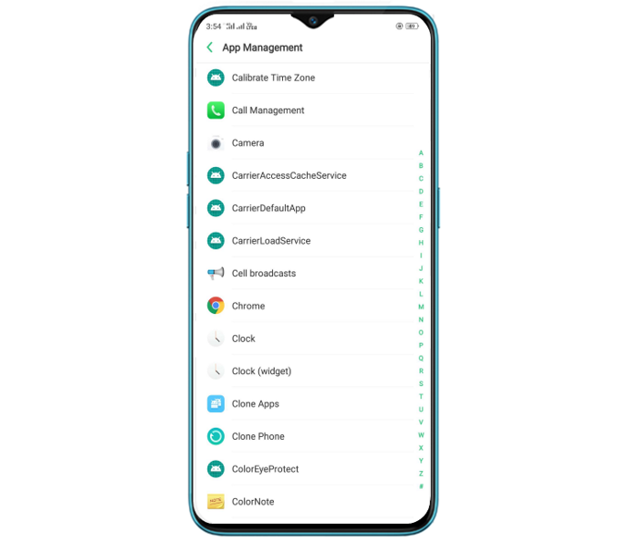 apps instaladas en movil realme
