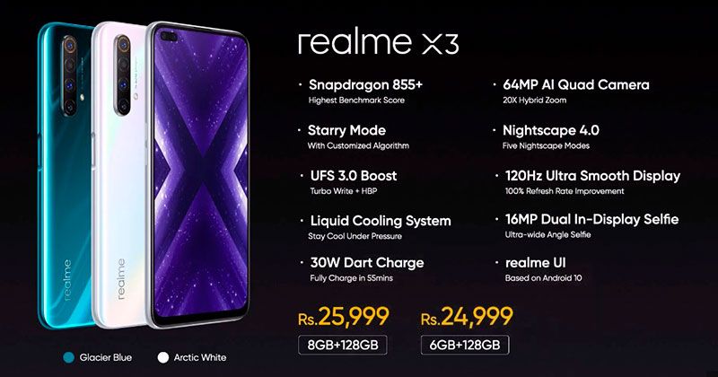 características realme x3
