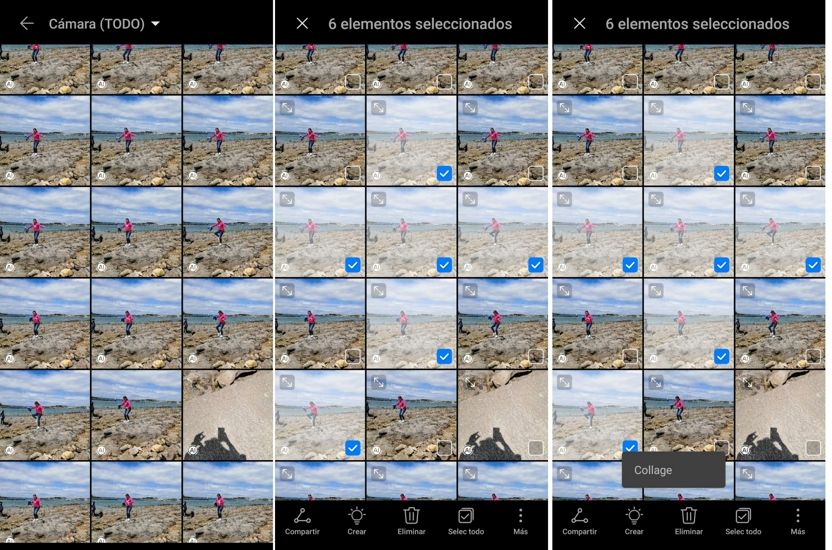 crear collage Huawei