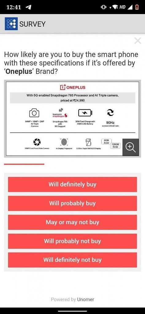 encuesta oneplus