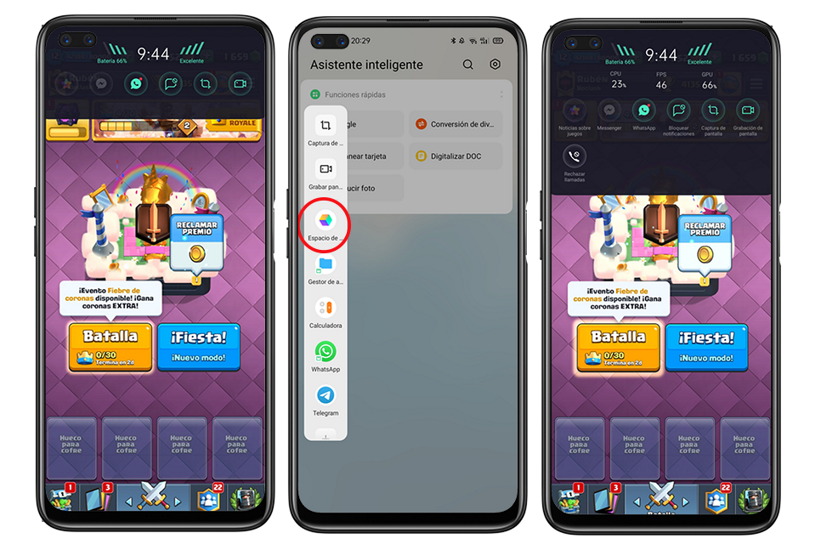 espacio de juegos realme